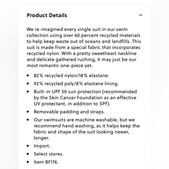 NWT J.Crew ruched sweetheart one piece bathing suit- size 12 - Picture 4 of 7